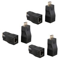 6X 4K 3D 1.4 30M Extender to RJ45 Over Cat 5e/6 Network LAN Ethernet Adapter