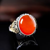 ❏□♠ S925 pure silver ring empty tower man color restoring ancient ways is DIY set turquoise beeswax opening up 14 x 17