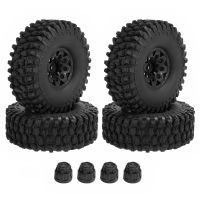 4PCS 120mm 1.9 Beadlock Wheel Rim Tire Set for 1/10 RC Crawler Car Traxxas TRX4 RC4WD D90 Axial SCX10 II III Redcat MST Electrical Connectors