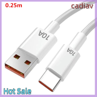 ของขวัญคริสต์มาส Cadiav 120W 10A สาย USB ชนิด C USB สายชาร์จอย่างรวดเร็วพิเศษสำหรับโทรศัพท์มือถือชาร์จ USB เร็ว USB C สายสายข้อมูล