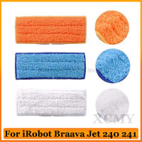 ล้างทำความสะอาดได้เปียกซับแผ่นชื้นแผ่นแห้งแผ่นผ้าสำหรับ IRobot ava Jet 240 241ทำความสะอาดหุ่นยนต์อะไหล่ Rag เปลี่ยนชุด