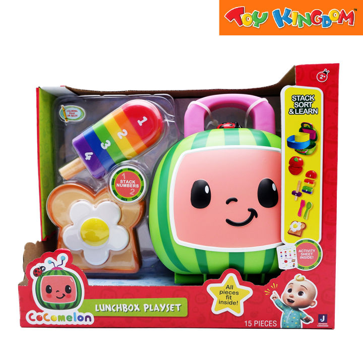 cocomelon, Accessories, New Cocomelon Lunch Box Playset 5 Pieces Stack  Sort Learn Counting Toy Set