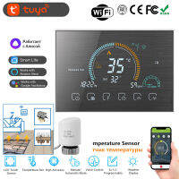 WiFi Thermostat Touch ตั้งโปรแกรมได้สำหรับตัวกระตุ้นความร้อนไฟฟ้า,วาล์วเทอร์โมสแตติก,หัวเทอร์โมสแตติก,ทำงานร่วมกับ Alexa