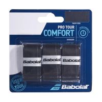 Babolat เทปพันด้าม/กริ๊ปพันด้ามไม้เทนนิส Pro Tour x3 Overgrips Tape Racket Tennis  Black ( 653037 )