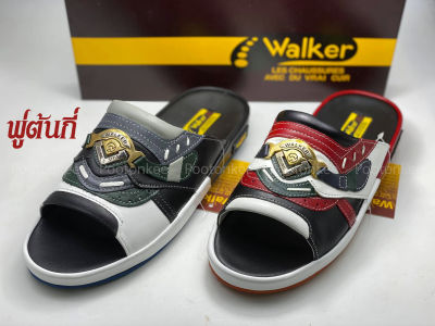 WALKER รุ่น N5240 รองเท้าแตะผู้ชาย วอคเกอร์ ทรงเทวิน ของแท้ สีแดง Size 39-45