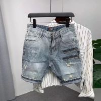 Japanese retro summer heavy duty washed old work shorts, mens loose fitting straight leg denim shorts, trendy five piece pants