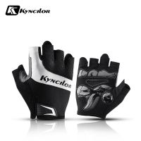 hotx【DT】 Half Gloves Cycling Anti-slip Anti-sweat Men Breathable Anti-shock MTB