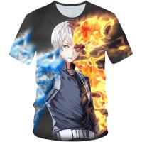 2023 NEW Summer Kids Anime Funny T-Shirt Boy Girl Japanese Boku No Hero Academia Print Tshirts Children My Hero Academy 3d Gift T Shirt