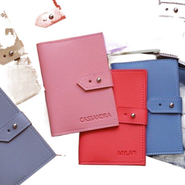 [FREE ENGRAVING] Personalized Leather Passport Passbook Holder