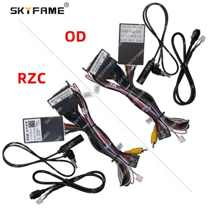 SKYFAME 16Pin Car Wiring Harness Adapter With Canbus Box Decoder For ...