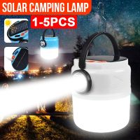 LED Solar Charging Light USB Rechargeable Lamp Waterproof with Hook Night Market Lamp Mobile Outdoor Camping Lantern Emergency