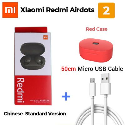 ไมโครโฟนหูฟังเสียงรบกวน2020บลูทูธควบคุม2ลดเสียงรบกวน Redmi หูฟังสเตอริโอ Airdots ไร้สายแบบดั้งเดิมหูฟังและชุดหูฟัง TWS