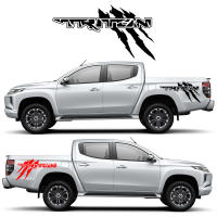 Doordash 2Pcs Pick Up สติกเกอร์4X4รถกราฟิก Decals สำหรับ Mitsubishi L200 TRITON CLAWMARK รถกระบะรถบรรทุกไวนิลอุปกรณ์เสริม