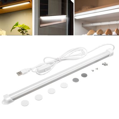 Ultra Bright 5W LED Cabinet Light 4000K White USB Strip Tube Lamp Cupboard Under Cabinet kitchen Closet Shelf Wardrobe Bar Lamp  by Hs2023