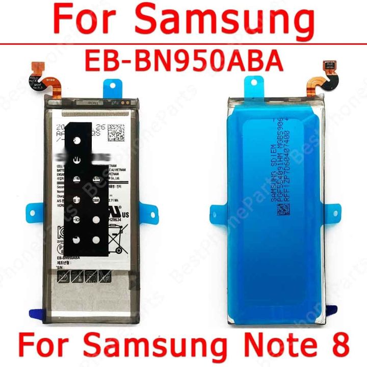 แบตเตอรี่สำหรับ Galaxy Note แบตเตอรี่8 N950 EB-BN950ABA 3300 Mah อะไหล่สำรองสำหรับโทรศัพท์มือถือแบตเตอรีไอออน