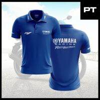 Yamaha Racing M1 Unisex แขนสั้นกราฟิก Unisex เสื้อโปโลเสื้อผ้าฝ้าย100%