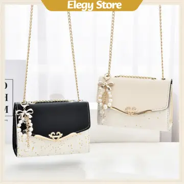 Sling bag discount with golden chain