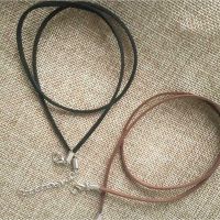 10 Buah Hitam Coklat Suede Kulit String Kalung Tali Rantai 55Cm Dikepang Manik-manik Membuat Perhiasan Buatan Tangan Gelang DIY B9J5