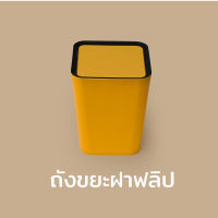 ถังขยะ ถังขยะสี่เหลี่ยม ถังขยะสี่เหลี่ยมขนาดเล็ก - Qualy Mini Square Flip Bin