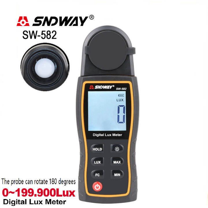 SNDWAY Lux Meter Photography Spectrophotometer Photometer 199900lux