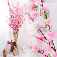 Artificial Flower Fake Cherry Spring Plum Peach Blossom Branch Silk Flower Tree Decor Artificial Flower Artificial Cherry Spring Plum Peach Blossom Branch Silk Flower Tree Decor