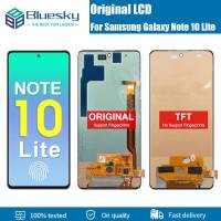 จอแสดงผล Note10lite เดิมสำหรับจอสำรอง Samsung Galaxy Note 10 Lite สำหรับ SM-N770F N770F /Ds LCD แทนที่ด้วยลายนิ้วมือ