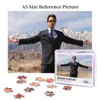 Iron Man Robert Downey Jr. Wooden Jigsaw Puzzle 500 Pieces Educational Toy Painting Art Decor Decompression toys 500pcs