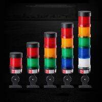 Safety Stack Lamp Industrial 5Layer Stack Light LED Signal Tower Caution Light ไฟเตือนแบบพับได้ Tower 12V 24V 110V 220V