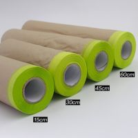 12m Spray Paint Masking Kraft Paper Film Barrier Car Renovation Protective Tapes