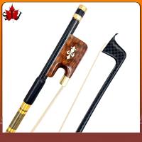 【YD】 1Pcs 4/4 cello bow violin light black plaid carbon Round Stick Snakewood Frog Siberian horsehair