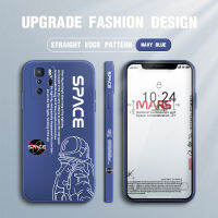 เคสสำหรับ Xiaomi Poco X3 GT X3 NFC ใหม่ NASA Astronaut Design เคสโทรศัพท์ดีไซน์ด้านข้างรูปแบบขอบสี่เหลี่ยมปลอกซิลิโคนเคสป้องกันทนแรงกระแทกกล้องคลุมทั้งหมด