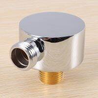 Wall Supply Elbow,Brass Round Wall Mount Shower Hose Connector Accessories G1/2Inch Water Outlet for Shower