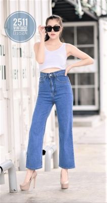 👖 2511 Vintage Denim Jeans by Araya กางเกงยีนส์ ผญ กางเกงแฟชั่นผู้หญิง กางเกงยีนส์เอวสูง กางเกงยีนส์ ทรงกระบอก ผ้าไม่ยืด