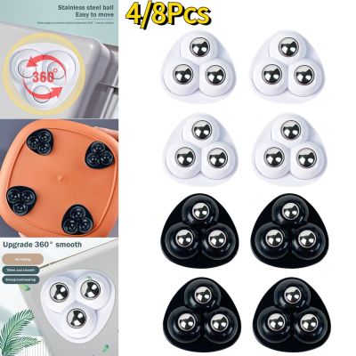 4/8Pcs Self-Adhesive Universal Pulley Rotating Wheels Swivel Casters Wheel for Furniture Storage Box Roller Skate Cabinet