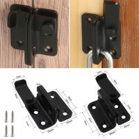 Sliding Barn Door Latch For Locking Sliding Right Angle Door Lock Gate Bolt Cabinet Closet Antitheft Security Window Door Lock Door Hardware Locks Met