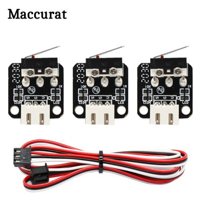 2/5Pcs 3D Printer Accessories X/Y/Z Axis End Stop Limit Switch 3Pin N/O N/C Easy to Use Micro Switch for CR-10 Series Ender-3