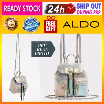 Aldo on sale silver backpack