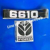 สติ๊กเกอร์ (ดำ-ขาว) สติ๊กเกอร์ครบชุด รถไถฟอร์ด Ford รุ่น  F6610