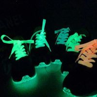 Nice!!! 100cm One Pair Sneaker Sport Shoes Lace Polyester Neon Color Luminous Shoelaces