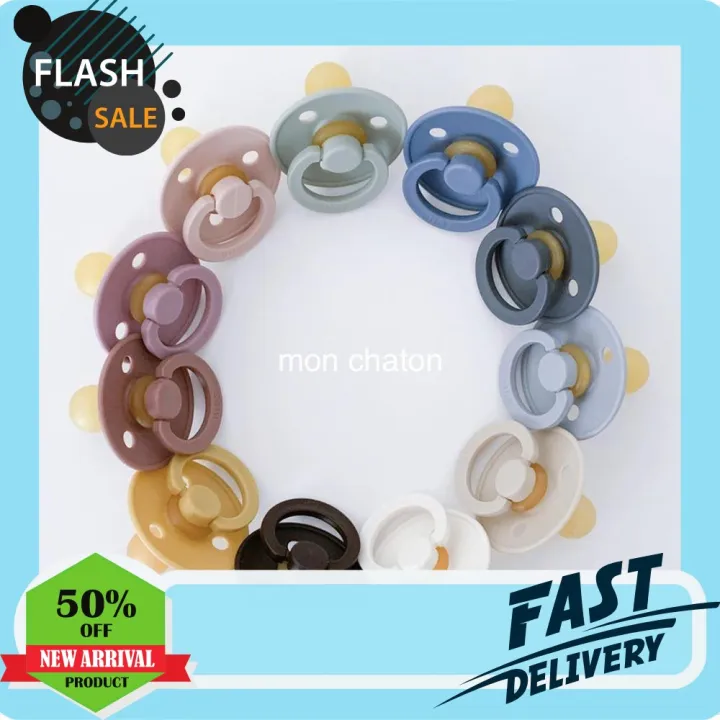 แม่และเด็ก [ส่งกล่องและจี้]BIBS Denmarkจุกนมหลอกเด็ก ยางธรรมชาติ ไม่มีBPA รับประกันของแท้