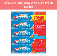 Kem đánh răng Crest Kid trẻ em 130g vị kẹo gum