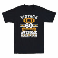 วินเทจ1961 60ปีของการเป็นที่น่ากลัวกักกัน O-คอผ้าฝ้ายเสื้อยืดผู้ชายลำลองชายแขนสั้นประเดิมท็อปส์ฮาราจูกุ StreetwearHigh คุณภาพ