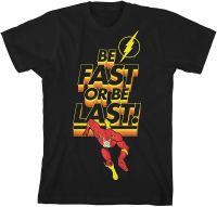 The Flash Be Fast or Be Last Black T-Shirt Toddler Boy to Youth Boy