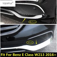 กันชนหน้ามุมแถบป้องกันตกแต่งปกตัดสำหรับ Benz E คลาส W213 2016-2019รถอุปกรณ์ภายนอก