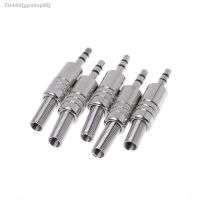 ๑✑◈ 3.5mm 5 pcs 3-Pole Stereo Metal Plug Connector 3.5 Plug Jack Adapter With Soldering Wire Terminals 3.5mm Stereo Plug Drop Ship