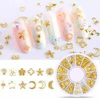 Fingerqueen 3d ตกแต่งเล็บ Diy Charm Venus Moon Rivets ญี่ปุ่น Hollow Alloy ตกแต่งเล็บดอกไม้ Nail Art Rhinestone Punk โลหะผสมเครื่องประดับเล็บอุปกรณ์เสริม