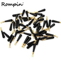 Rompin 30pcs/lot Fishing Gear Block rotation drift fishing floats accessory bobber copper rubber tools fishing gadget float rest Accessories