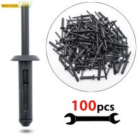 100PCS Rivet คลิปรถ Body Retainer กันชน Fender Liner Fasteners Kit สำหรับ Chrysler 300 Jeep Wrangler JK Ford Dodge Avenger