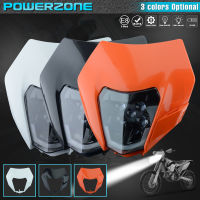 PowerZone ไฟหน้ารถจักรยานยนต์ไฟหน้า Supermoto Fairing สำหรับ KTM EXC SXF MX Dirt Bike Enduro ไฟหน้า