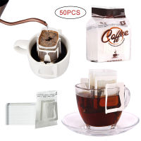 【2023】25-50PcsPack Coffee Fliter Bags Portable Hanging Ear Style Coffee Filters Eco-Friendly Paper Bag For Espresso Coffee